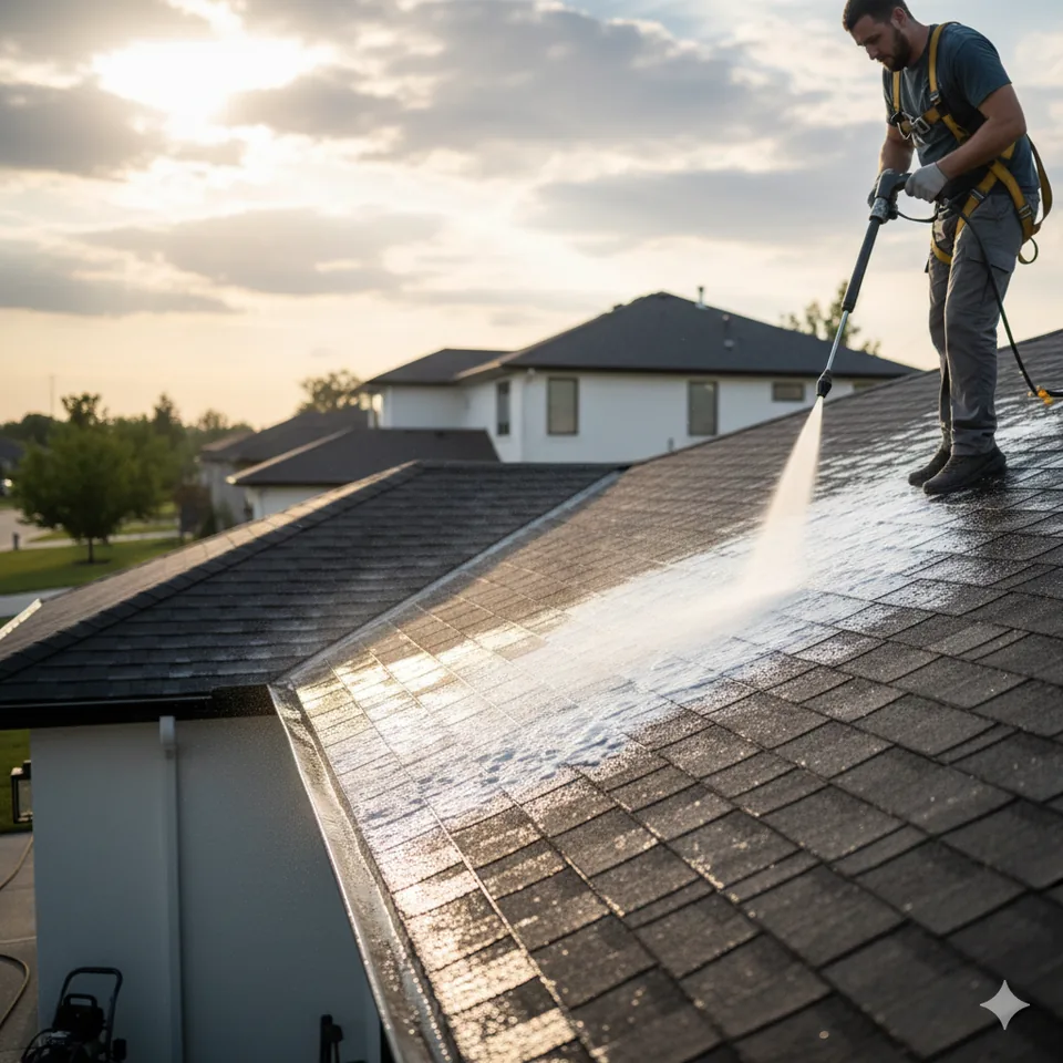 Roof Soft Washing