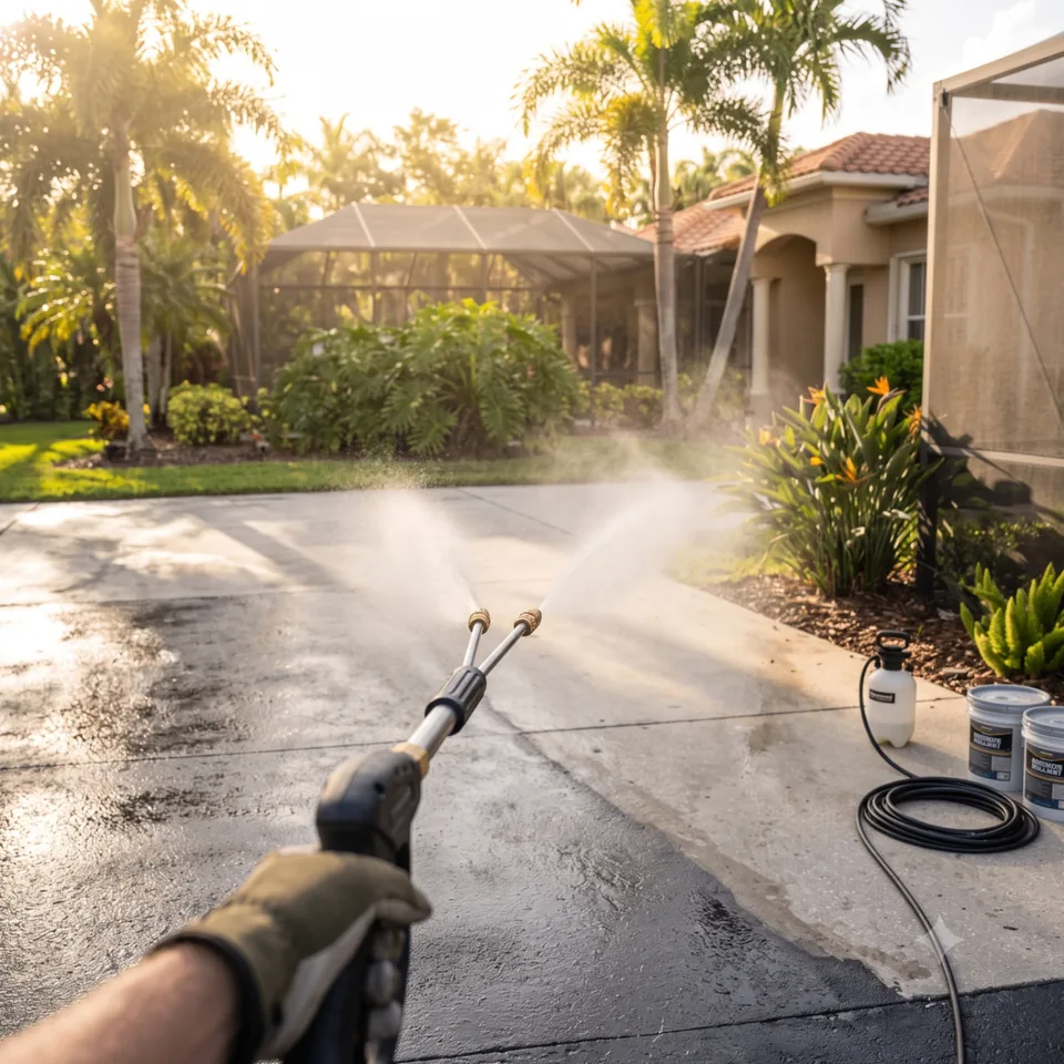 Paver Cleaning & Sealing